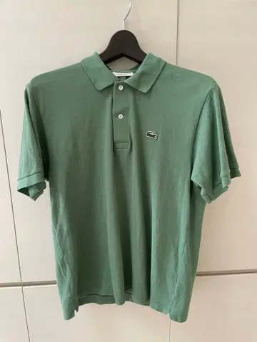 LACOSTE 피케 셔츠 그린 FR 4 US M