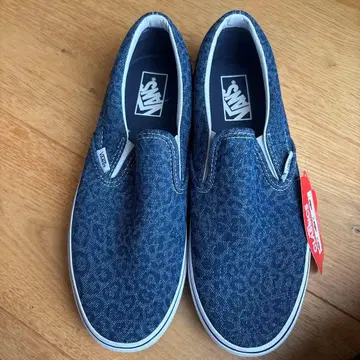 VANS Classic Slip-On 레오파드 무늬 데님