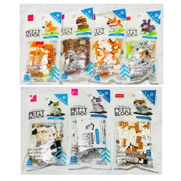 DAISO 푸치블록 강아지 고양이 친구들 시리즈 단종 포함 7종