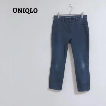 유니클로 데님 레깅스 팬츠 청바지 울트라 스트레치 크롭 L