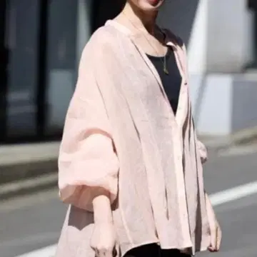 [슬로브 이에나] 라미 스키퍼 셔츠 린넨 100% 핑크