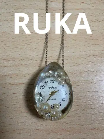 RUKA 앤티크 시계 모티브 목걸이