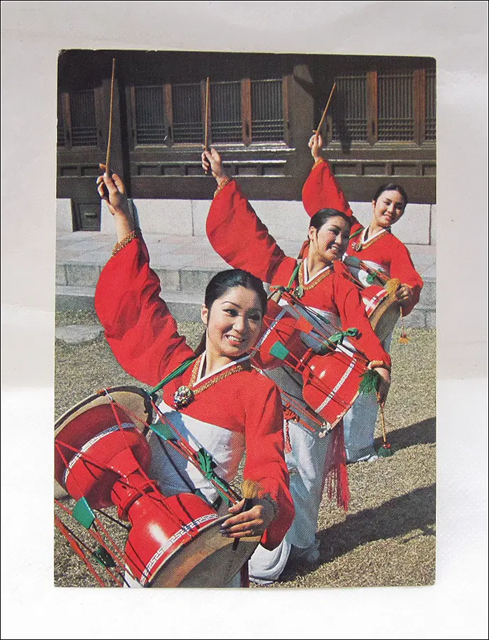 KOREAN AIR 대한항공 고니로고 시절 엽서 (742-1)