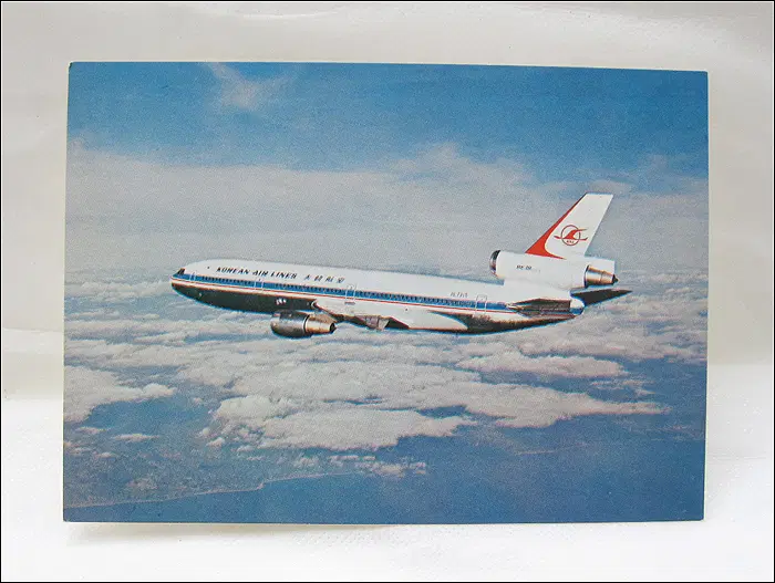 KOREAN AIR 대한항공 고니로고 시절 엽서 (742-4)