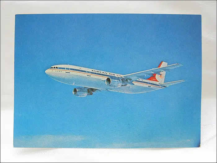 KOREAN AIR 대한항공 고니로고 시절 엽서 (742-5)
