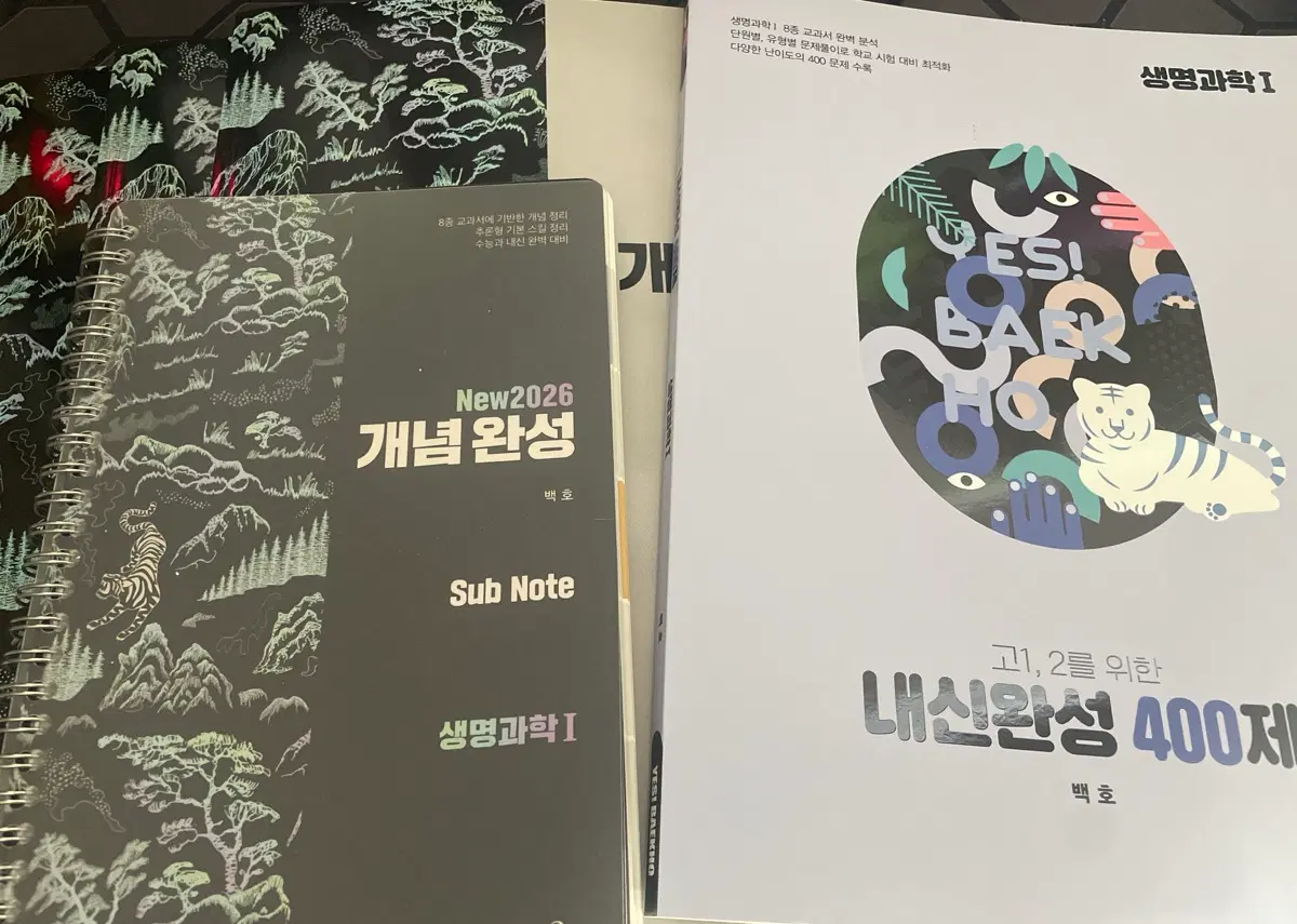 2026 백호 개념완성, 내신완성