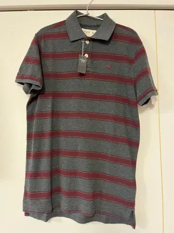 Abercrombie & Fitch 보더 피케 셔츠 M 사이즈