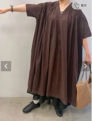 hagumu 브라운 원피스
