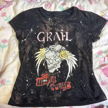 GRAIL 스컬 프린트 T셔츠 USA제 y2k