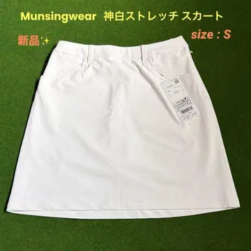 새상품 먼싱웨어 골프 스커트 화이트 S