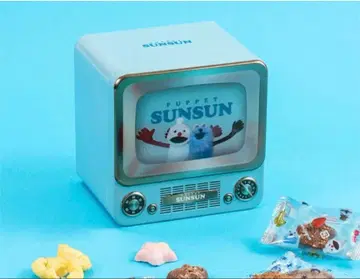 PUPPET SUNSUN 레트로 TV형 소품함 (캔만)