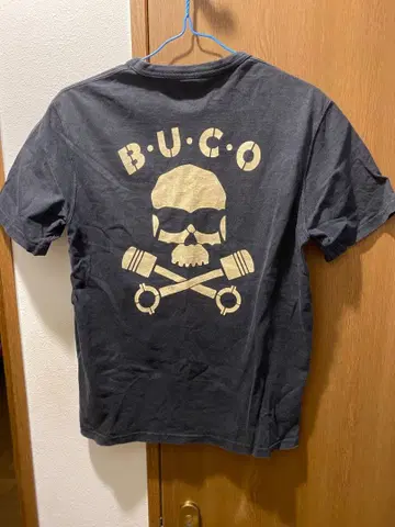 리얼맥코이 BUCO TEE SKULL PISTON BK(36)