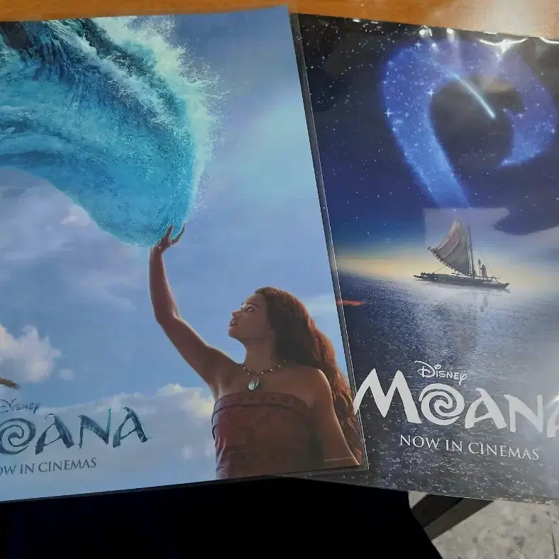 (셋) 디즈니 모아나 특전 롯데 1주차 광음 포스터