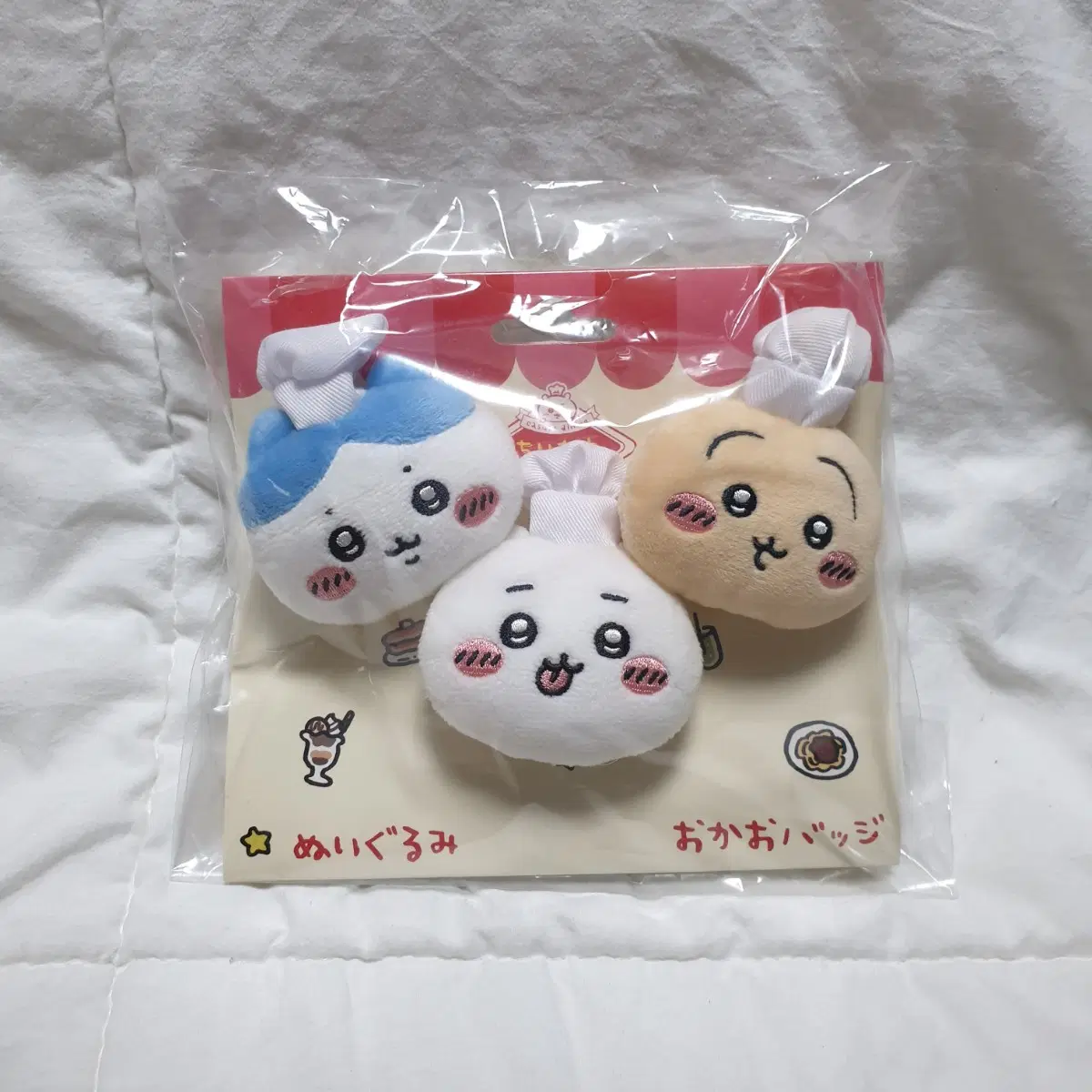 치이카와 레스토랑 요리사 하치와레 우사기 뱃지 배지