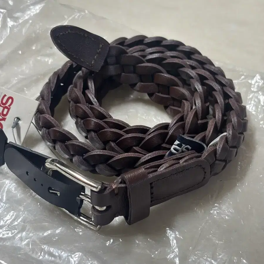 새상품 / 스파오 진짜 소가죽 여성벨트 / 브라운 / 미사용 / 새것 /