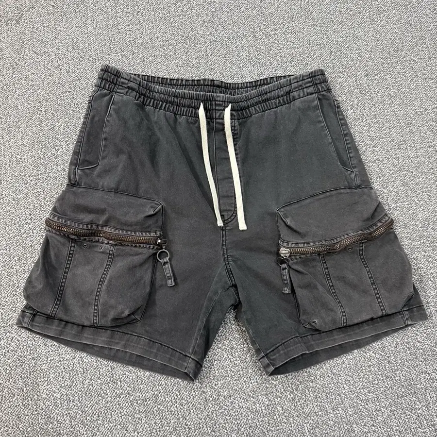 L 자라 ZARA 피그먼트 워싱 카고 숏츠 팬츠 반바지