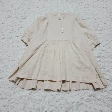 LUPILIEN 린넨 혼방 블라우스 자수 베이지 내추럴