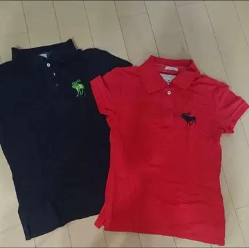 Abercrombie & Fitch 피케 셔츠 2장 세트