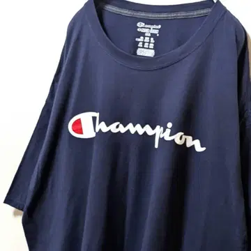 챔피온 Champion 로고 T셔츠 2XL 네이비 네이비 컬러 구제 의류