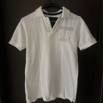 Abercrombie & Fitch 피케 셔츠 화이트 y2k