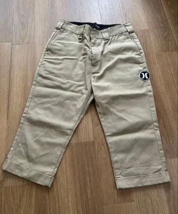Hurley x Dickies 크롭 팬츠 7부 기장 베이지 남성용