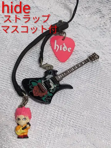 hide 기타 컬렉션 스트랩 장미 해골 마스코트 포함 XJAPAN