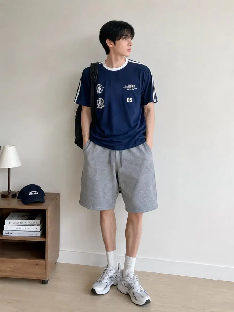 남녀공용 네이비 반팔티 XL(새상품)