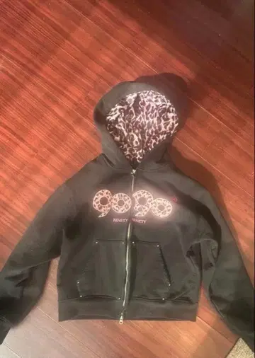 9090 girl OG 로고 집 후디 팬츠 세트업