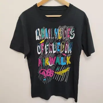 FREESIZE AIRWALK 그래픽 T셔츠 컬러풀