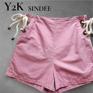 Y2K 숏팬츠 새상품급 헤이세이 헤이세이 갸루 페어리 그런지 로프