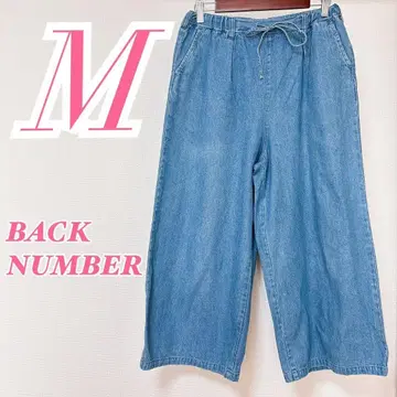 BACK NUMBER 데님 가우초 팬츠 라이트 블루 M 캐주얼