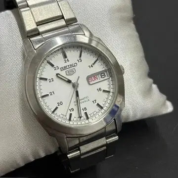 [ 작동품 ] SEIKO 세이코5 자동 와인딩 7S26-0400 실버 다이얼
