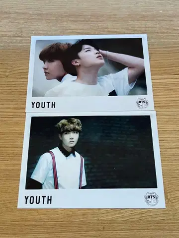 BTS YOUTH 예약 특전 회장 한정판 사진 2장 세트