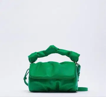 ZARA 소프트 노트 크로스바디 미니 숄더백 그린