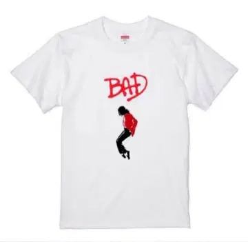 [ 새상품 ] 마이클 BAD T셔츠 화이트 MichaelJackson