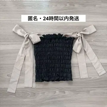ANDMARY andmary May shirring tops 블랙 F