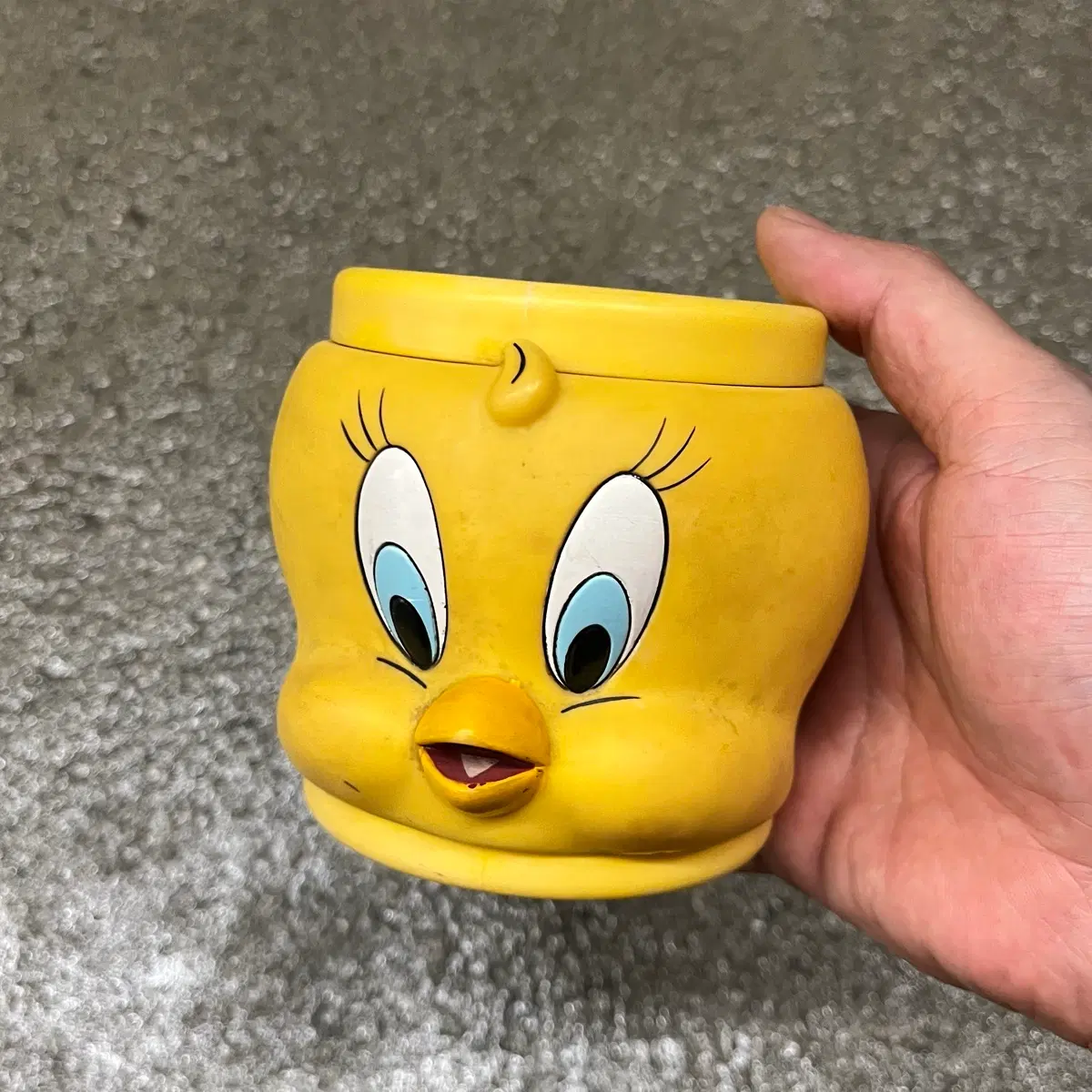 90s 루니툰즈 트위티 3D 머그컵