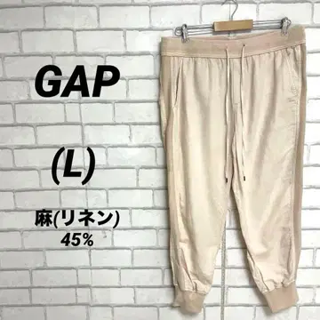 GAP 갭 린넨 45% 이지 팬츠 린넨 조거 팬츠 연한 핑크