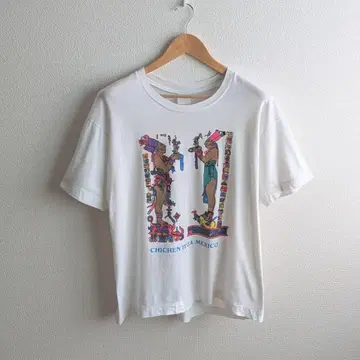 90s LANGOSTA 치첸이트사 마야 문명 수베니어 티셔츠 XL