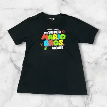 UNIQLO UT 더 슈퍼 마리오 브라더스 무비 티셔츠 블랙