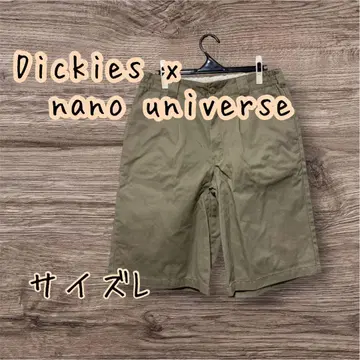 Dickies x nano universe 허리밴딩 하프 워크 팬츠
