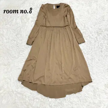 room no.8 긴팔 맥시 길이 롱 원피스 1 브라운