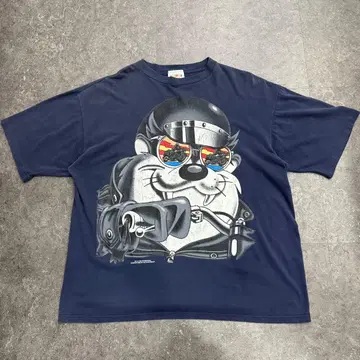 90s 빈티지 USA 태즈매니안 데빌 바이커 TEE