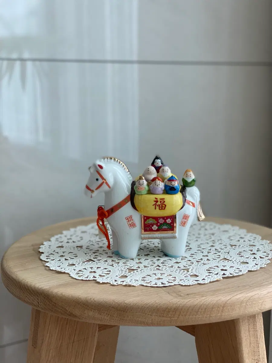 일본 약사요 십이지 말 도자기 장식세트