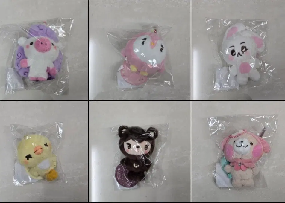 Exo Mini Doll Keychain Set Kai Chanyeol Suho D.O. Sehun Lay