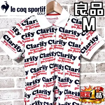 [ 선착순 ] 르꼬끄골프 여성용 반팔 피케 셔츠 M 화이트/올 패턴