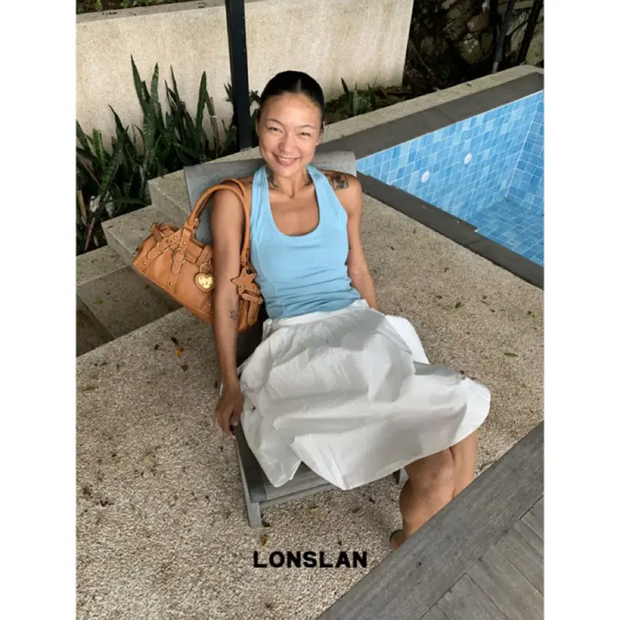 LONSLAN 론슬란 티셔츠 나시티 썸머 슬리밍 탱크탑 4COLOR