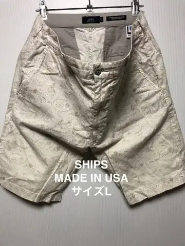 SHIPS 쉽스 패턴 하프 팬츠 사이즈 L MADE IN USA 미국제