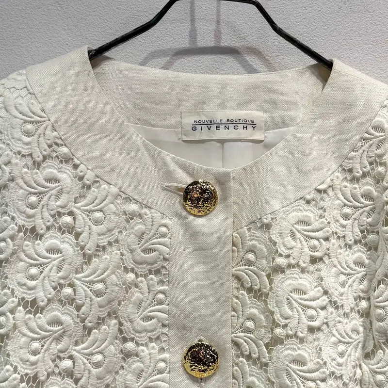 90s Givenchy White Lace Jacket