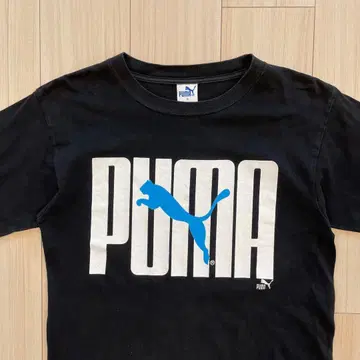 [ 빈티지 ] PUMA 푸마 90s-00s 로고T셔츠 블랙 M